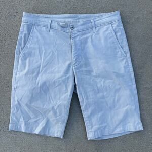 Adriano Goldschmied 33R The Griffin Shorts Pale Tan Beige Khaki 11" Inseam